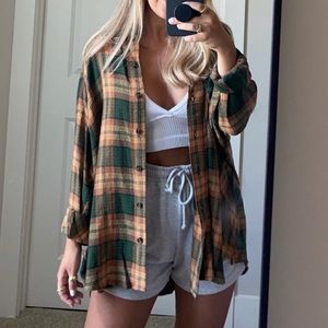 BDG Keanu Flannel Button-Down Shirt